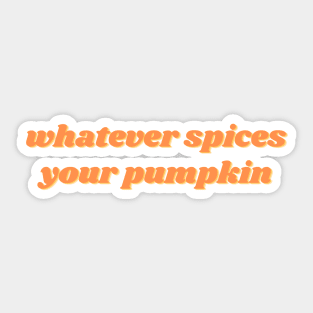 Spices your Pumpkin Sticker